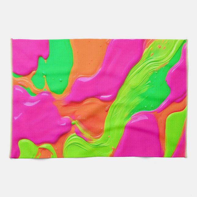 Vivid Colour Fusion Kitchen Towel (Horizontal)