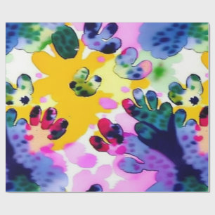 Vivid colourful abstract art  Wrapping Paper