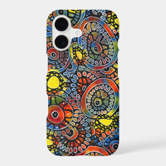 Vivid Colourful Oval Corals Original Abstract Art