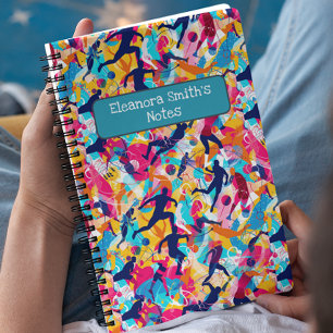 Vivid Colourful Various Sports Back to School Notebook