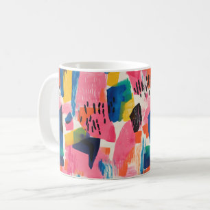 Vivid Colours Abstract Pattern Coffee Mug