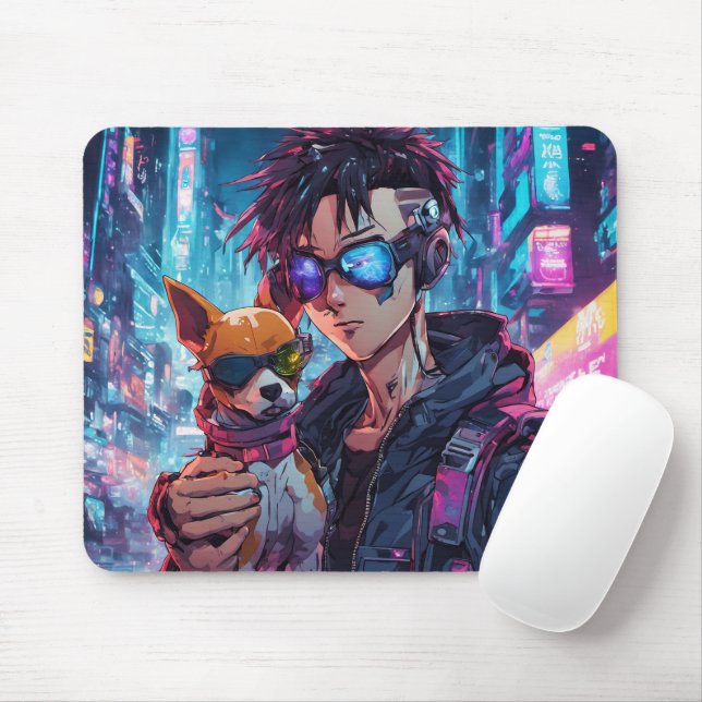 Vivid Colours Autism Mom Mousepad (With Mouse)