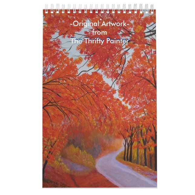 Vivid Colours Original Acrylic Paintings  Calendar (Cover)