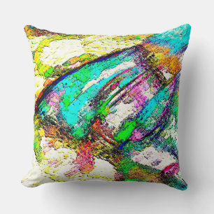 Vivid colours - Rustic and rough like roughcast Throw Pillow