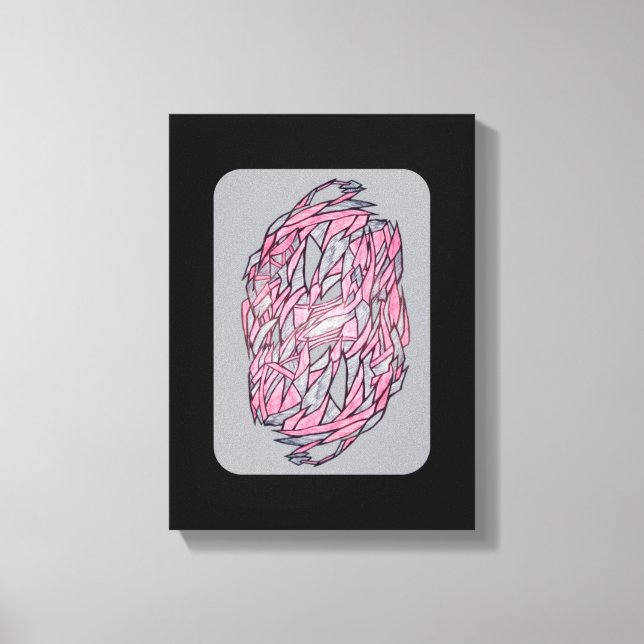 Vivid Contrast: Modern Geometric Abstract Print (Front)