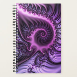 Vivid Cool Abstrait rose violet Fractal Art Spiral