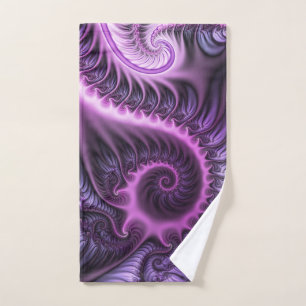 Vivid Cool Abstrait rose violet Fractal Art Spiral