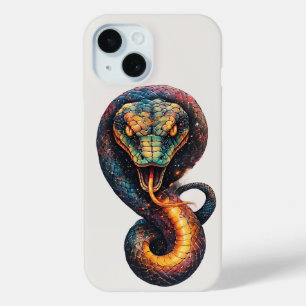 Vivid Cosmic Serpent iPhone 15 Case