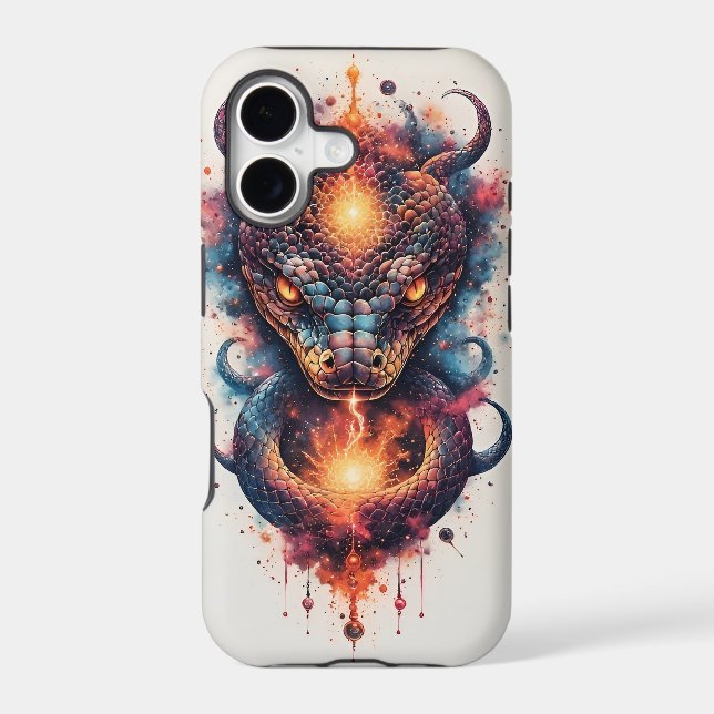 Vivid Cosmic Serpent With Expansive Space (Back)