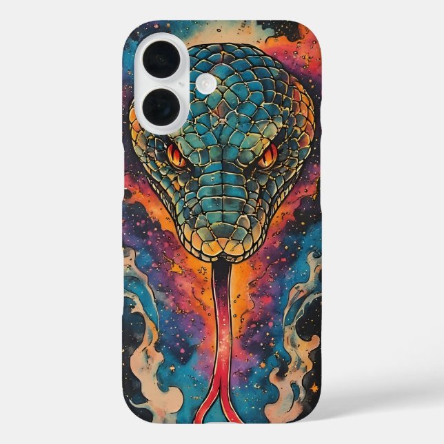 Vivid Cosmic Serpent With Expansive Space Case-Mate iPhone Case (Back)