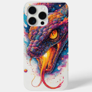 Vivid Cosmic Serpent With Expansive Space iPhone 15 Pro Max Case