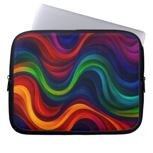 Vivid Curves Laptop Sleeve (Front)