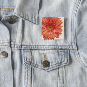 Vivid Daisy 2 Inch Square Button