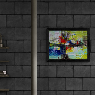 "Vivid Dreams", Abstract Art Poster