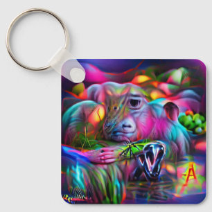 Vivid Dreamscape: Agrizoophobia Keychain