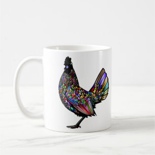 Vivid Eclectic Beautiful Rooster Coffee Mug