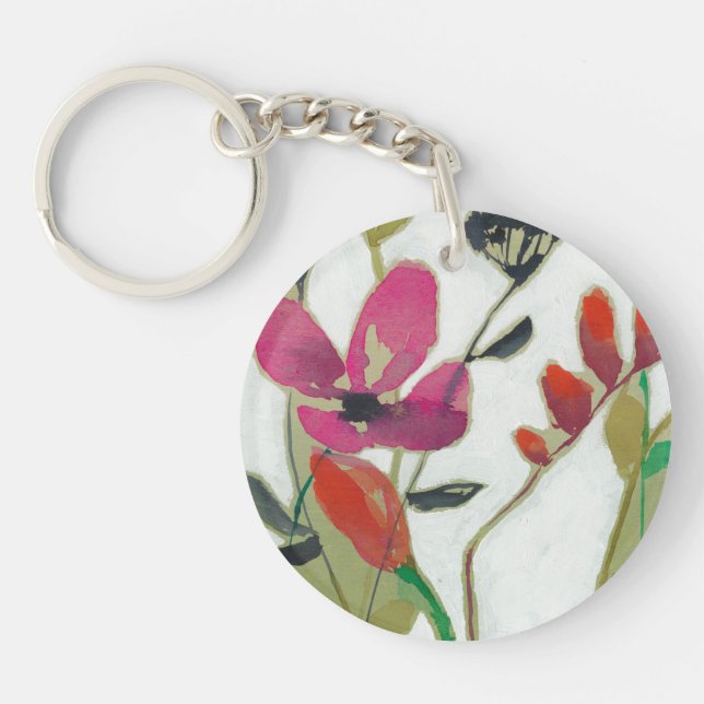 Vivid Flowers I Keychain (Front)