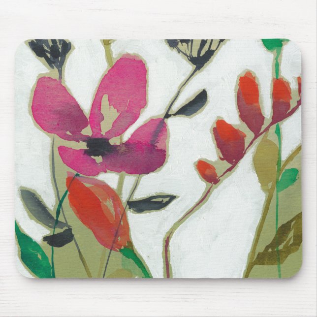 Vivid Flowers I Mouse Pad (Front)