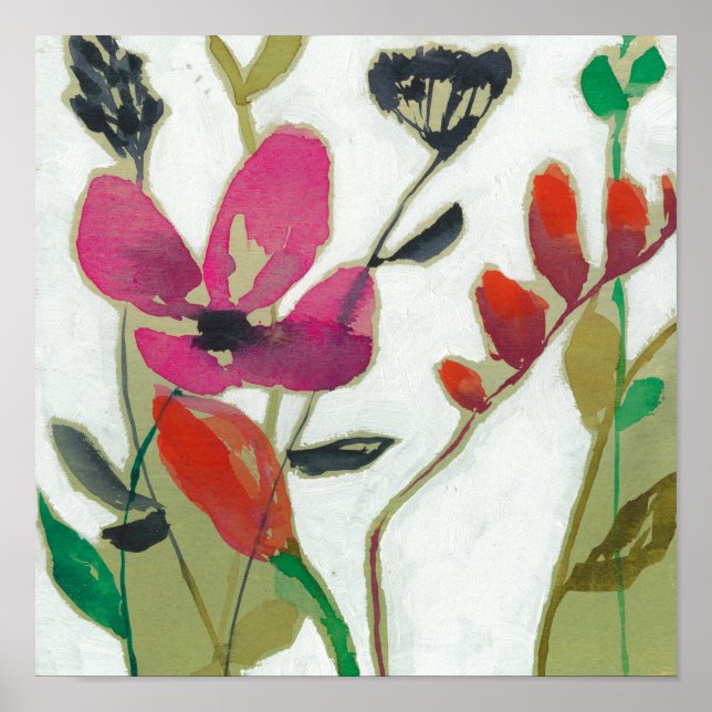 Vivid Flowers I Poster (Front)
