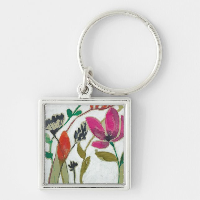 Vivid Flowers Keychain (Front)