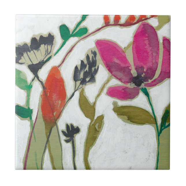 Vivid Flowers Tile (Front)