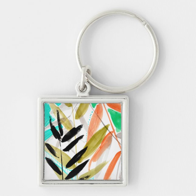 Vivid Fronds II Keychain (Front)