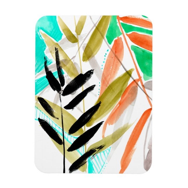 Vivid Fronds II Magnet (Vertical)