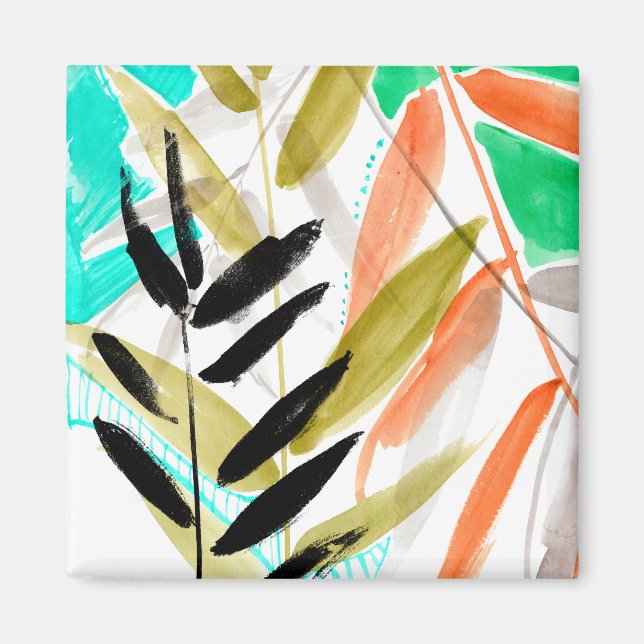 Vivid Fronds II Magnet (Front)