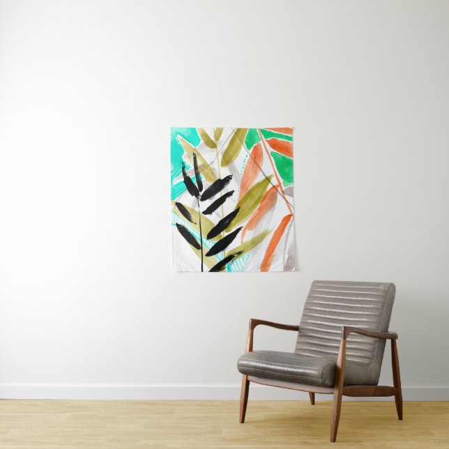 Vivid Fronds II Tapestry (In Situ)