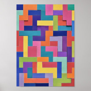  Vivid Grid Poster