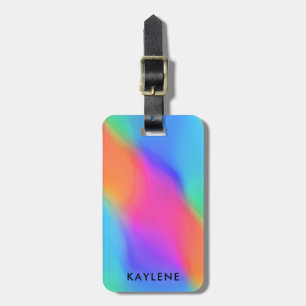 Vivid Holographic Personalized Luggage Tag