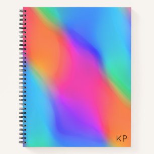 Vivid Holographic Personalized Spiral Notebook