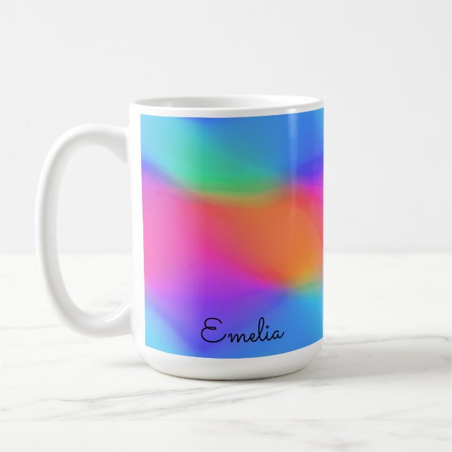 Vivid Holographie Mug personnalisé (Gauche)