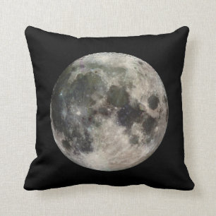 Vivid Image of the Moon Throw Pillow