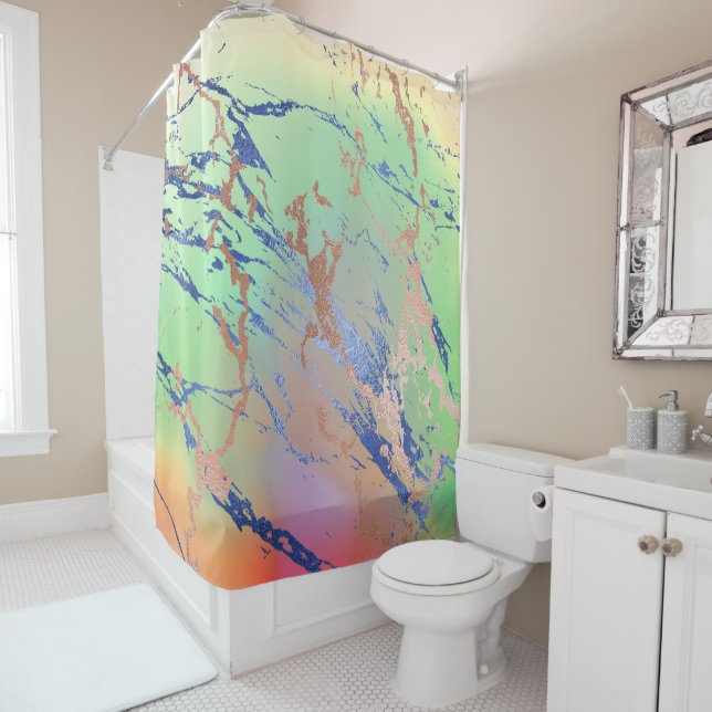 Vivid Marble | Colourful Bold Pastel Watercolor (In Situ)
