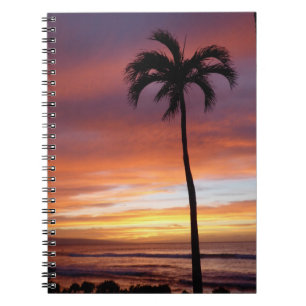 Vivid Maui Sunset Photo Spiral Notebook