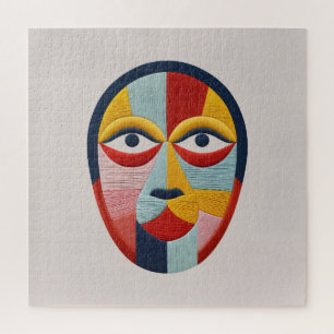 Vivid Mosaic Mask Jigsaw Puzzle