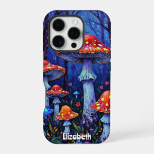 Vivid Mushroom Woodland iPhone 16 Pro Case