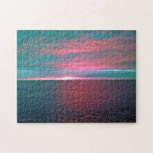 Vivid Ocean Sunset Puzzle