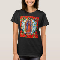Vivid Our Lady of Guadalupe Pretty Women's Black