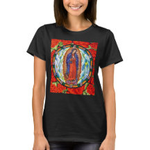 Vivid Our Lady of Guadalupe Pretty Women's Black