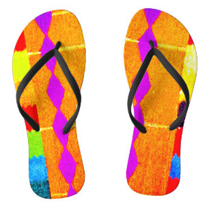 Vivid Palette Harmony Flip Flops