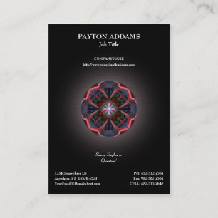 Vivid Petals Artwork - Vertical Business Card