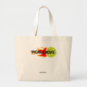 Vivid Pickle Boss Graphic Large Tote Bag