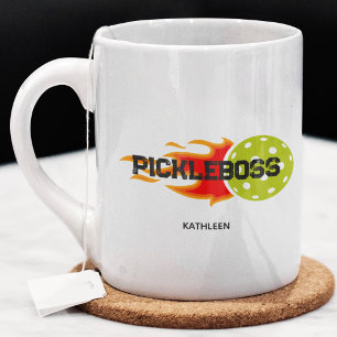 Vivid Pickle Boss Graphic Personal Coffee Mug