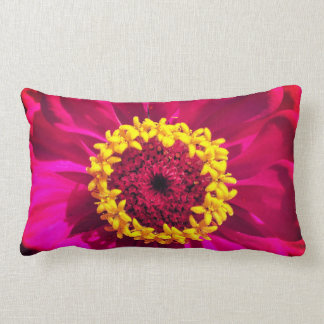Vivid Pink and Red Lumbar Pillow