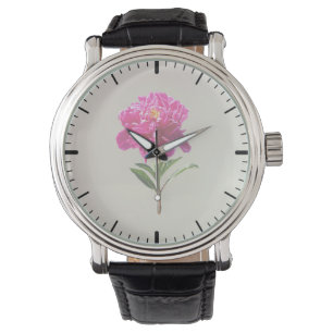 Vivid Pink Peony Watch