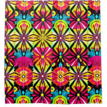 Vivid Pop Art Douche rideau - Couleurs Gras