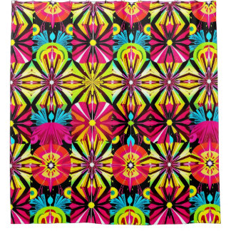Vivid Pop Art Shower Curtain – Bold Colours