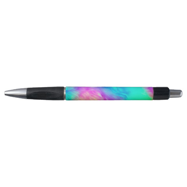 Vivid Rainbow Fluffy Fur Texture-75201 Pen (Front)